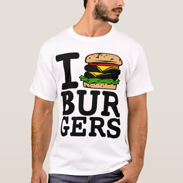 I LIEBE-BURGER T-Shirt (Vorderseite)