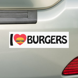 I Liebe Burgers Autoaufkleber