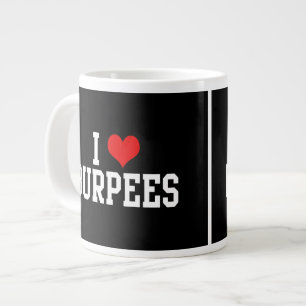 I Liebe Burpees, Fitness Jumbo-Tasse