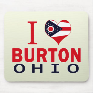 I Liebe Burton, Ohio Mousepad
