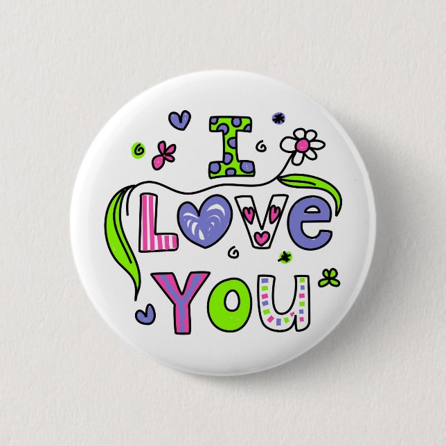 I Liebe Button (Vorderseite)