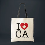 I LIEBE CA | I Liebe Kanada Personalisiert Totbeut Tragetasche<br><div class="desc">Lass jedem wissen,  wie viel Sie Kanada mit dieser individuell anpassbaren "I Liebe CA" Tote-Tasche mit Retro-Typografie und Herz-Akzent Ahorn. Der perfekte Weg,  um Ihren Stolz und Ihre Liebe für Kanada zu zeigen. Personalisieren Sie diese,  indem Sie Ihren Namen hinzufügen. Weitere Städte und Provinzen sind verfügbar.</div>