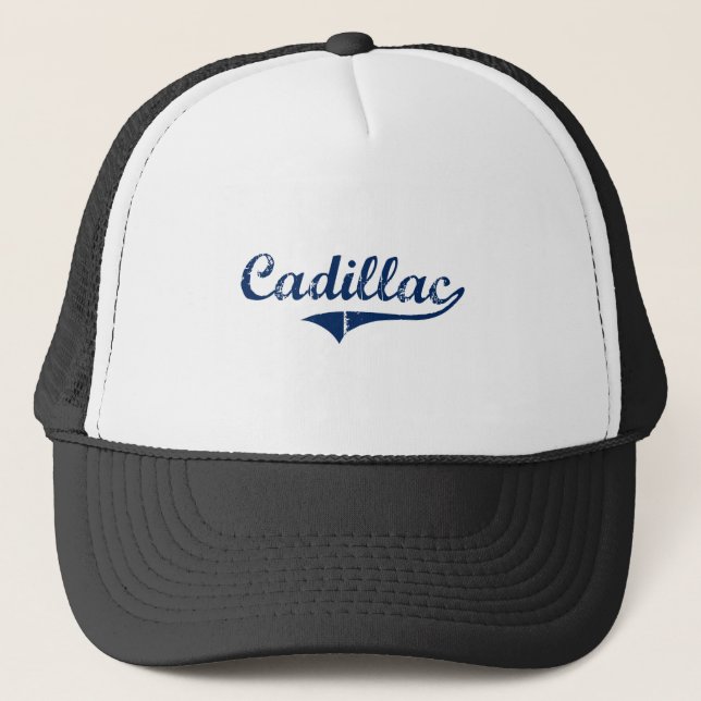 I Liebe Cadillac Michigan Truckerkappe (Vorderseite)