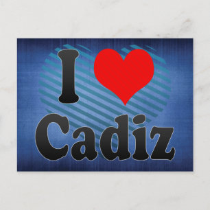 I Liebe Cadiz, Spanien Postkarte