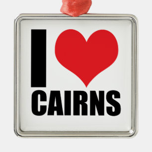 I Liebe Cairns Ornament Aus Metall