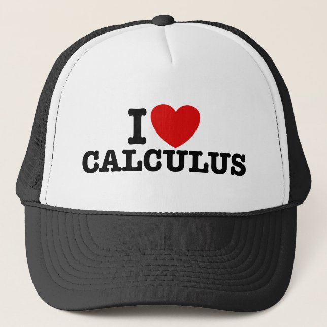 I Liebe Calculus Truckerkappe (Vorderseite)