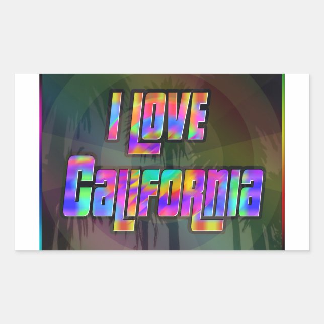I LIEBE California Bright Future Sticker (Vorderseite)