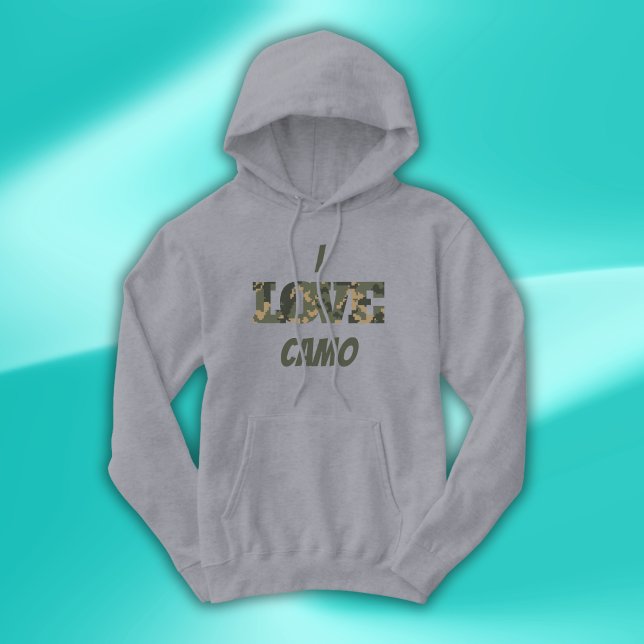 I Liebe Camouflage Green Brown | Hoodie (Von Creator hochgeladen)
