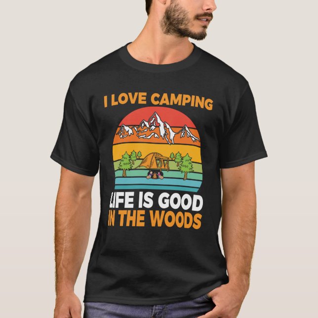 I Liebe Camping Funny Camper Camp Camping T-Shirt (Vorderseite)