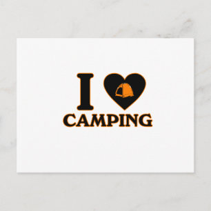 I Liebe Camping Postkarte