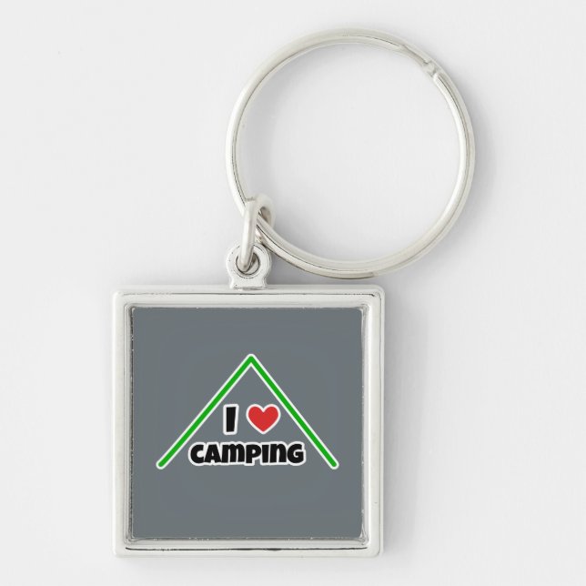 I LIEBE CAMPING SCHLÜSSELANHÄNGER (Vorne)
