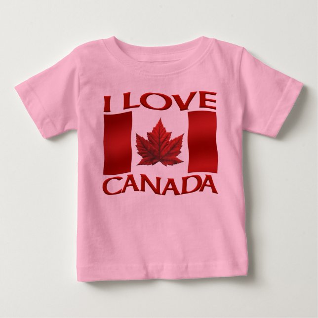 I Liebe Canada Baby T - Shirt Canada Baby Shirts (Vorderseite)