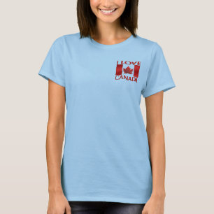 I Liebe Canada Golf Shirt Women's Canada Polo Shir