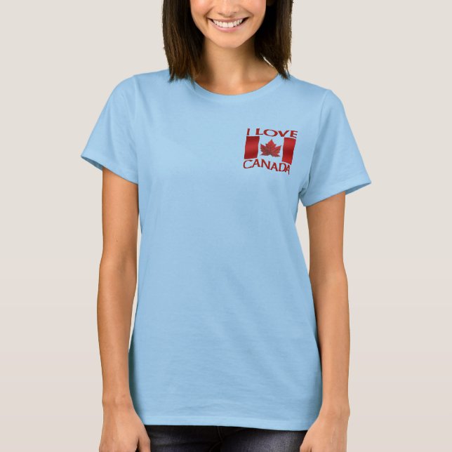 I Liebe Canada Golf Shirt Women's Canada Polo Shir (Vorderseite)