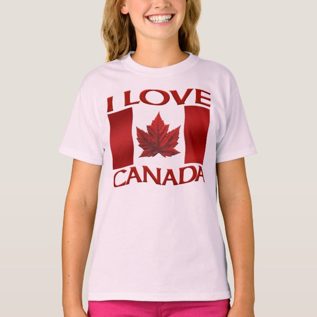 I Liebe Canada Jersey Canada Souvenir Sports Shirt (Vorderseite)