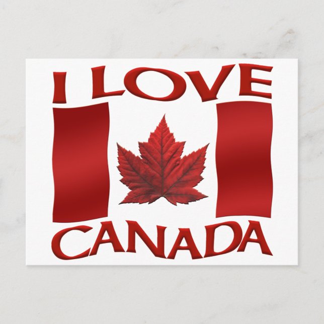 I Liebe Canada Souvenirkarten Kanada Art Cards Postkarte (Vorderseite)