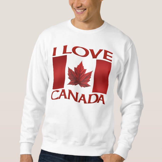 I Liebe Canada Sweatshirt Canada Souvenir Shirt (Vorderseite)