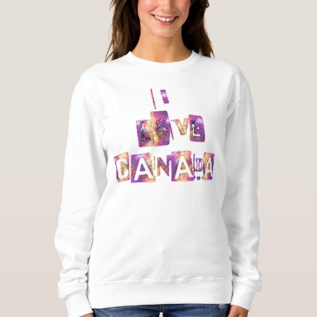 I Liebe Canada Women's Basic Sweatshirt (Vorderseite)