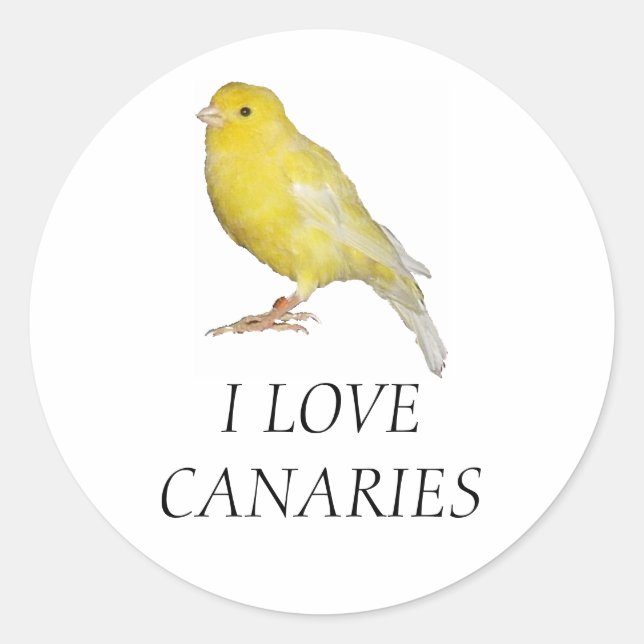 I LIEBE CANARIES Stickers (Vorderseite)