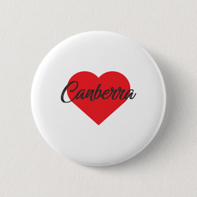 I Liebe Canberra - Australien Button (Vorderseite)