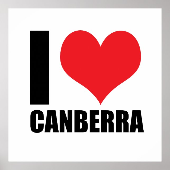 I Liebe Canberra Poster (Vorne)