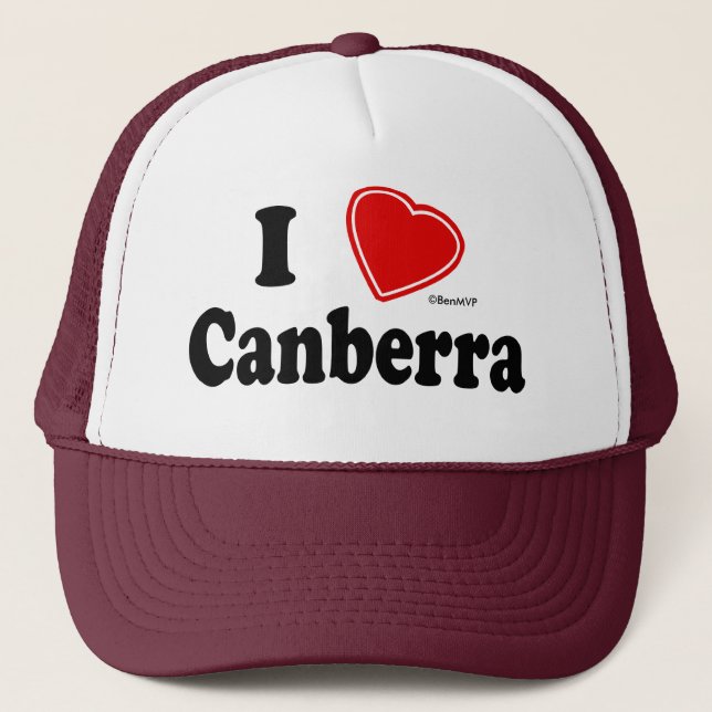 I Liebe Canberra Truckerkappe (Vorderseite)