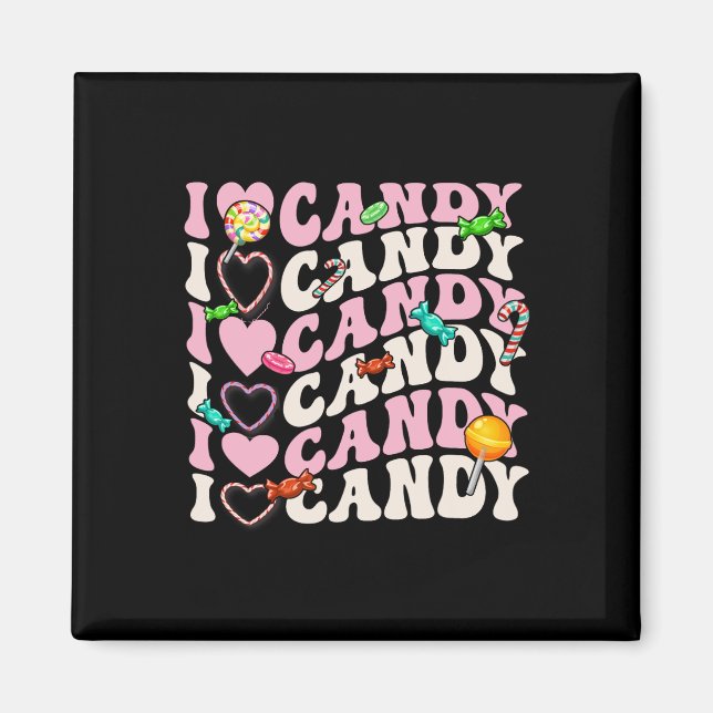 I Liebe Candy Halloween-Party Niedlich Trick oder  Magnet (Vorne)