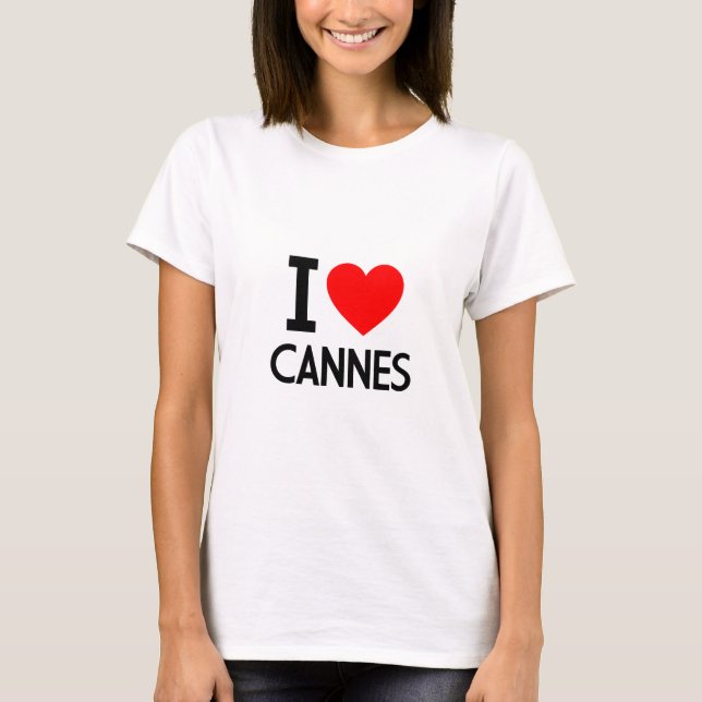 I Liebe Cannes T-Shirt (Vorderseite)