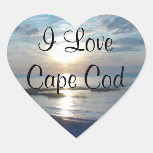 I Liebe-Cape- Codherz-Aufkleber Herz-Aufkleber