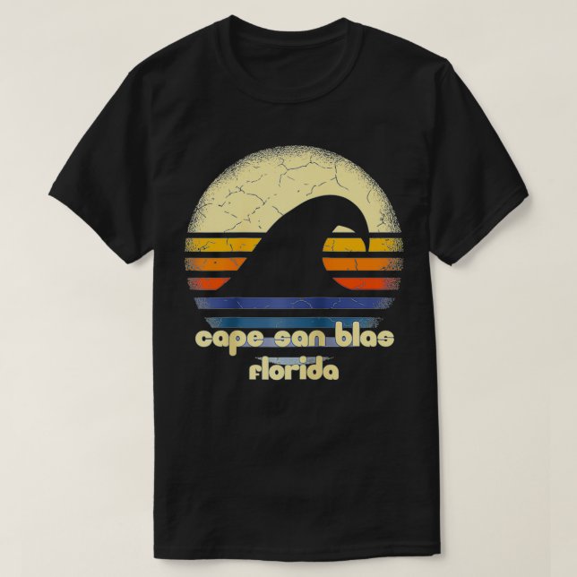 I Liebe Cape San Blas Beach Florida Seewave FL T-Shirt (Design vorne)