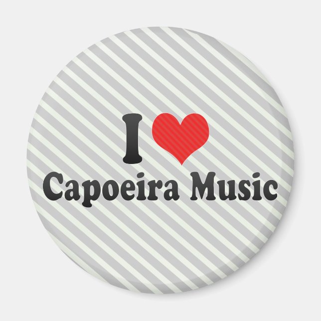 I Liebe Capoeira Music Magnet (Vorne)