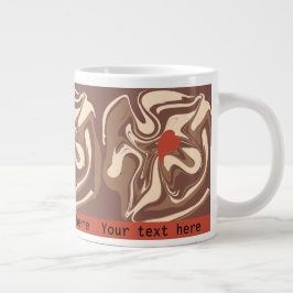 I Liebe Cappuccino-Brauch Jumbo-Tasse