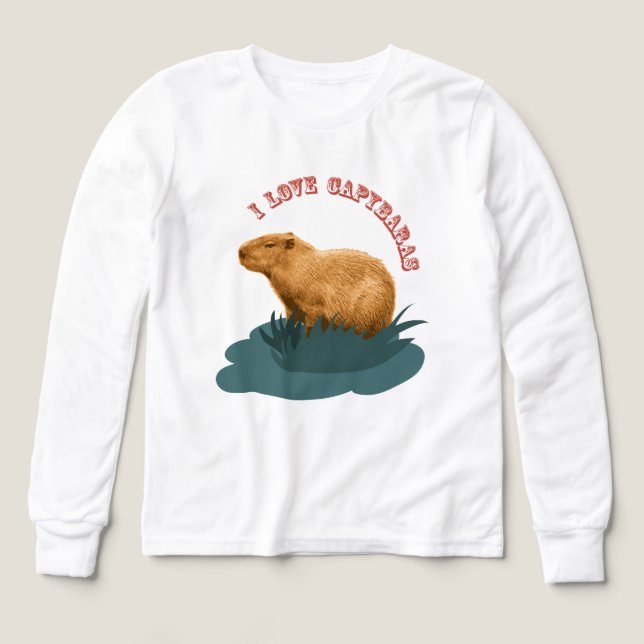 I Liebe Capybaras (Design Vorderseite)