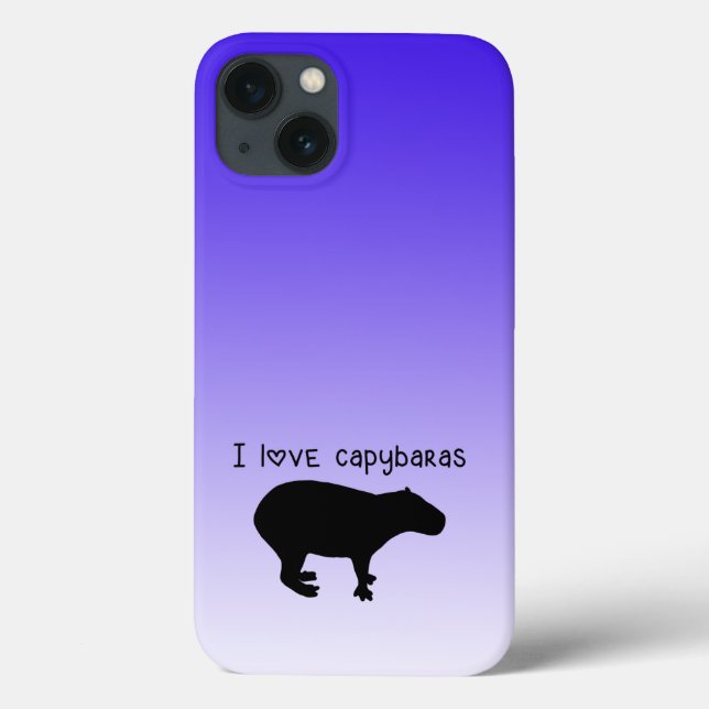 I Liebe Capybaras Lila Case-Mate iPhone Fall Hülle (Rückseite)