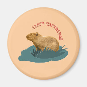 I Liebe Capybaras Magnet