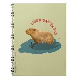 I Liebe Capybaras Notebook Notizblock