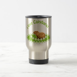 I Liebe Capybaras Reisebecher