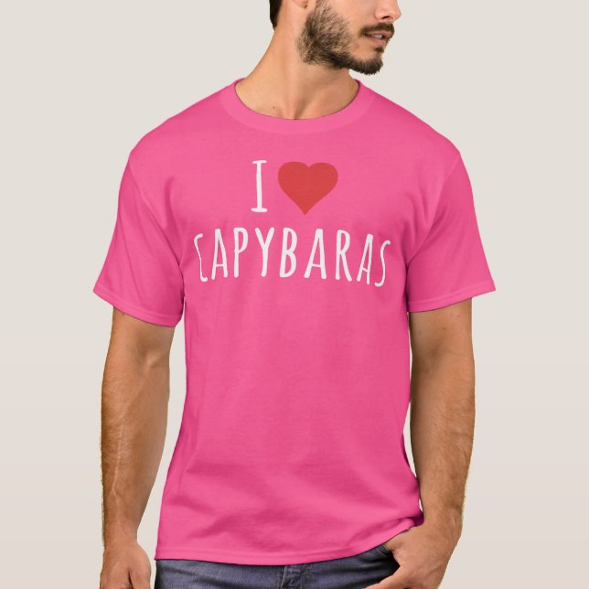 I Liebe Capybaras T-Shirt (Vorderseite)