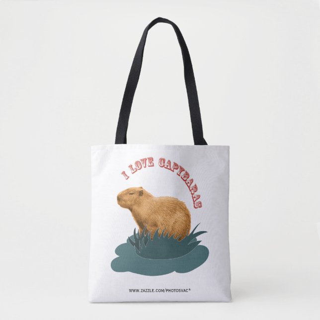 I Liebe Capybaras Tasche (Vorderseite)
