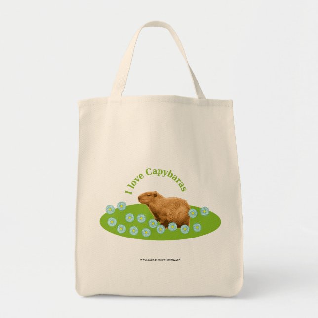 I Liebe Capybaras Tragetasche (Vorne)
