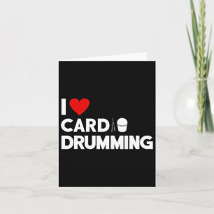 I Liebe Cardio Drumming Gym Fitness Cl Workout Karte