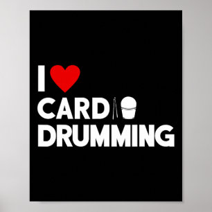 I Liebe Cardio Drumming Gym Fitness Cl Workout Poster