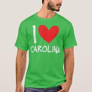 I Liebe Carolina Name Personalisiert Girl Beste Fr T-Shirt