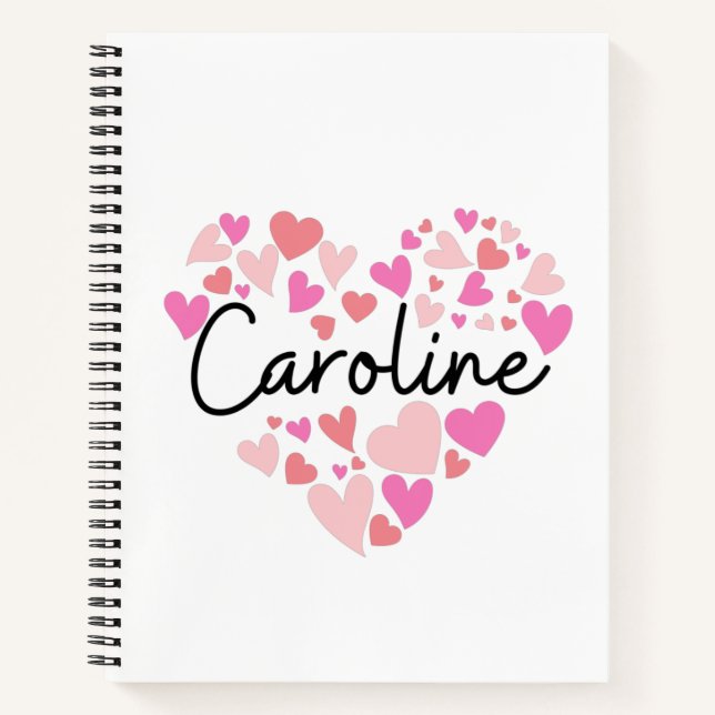 I Liebe Caroline Notizbuch (Vorderseite)