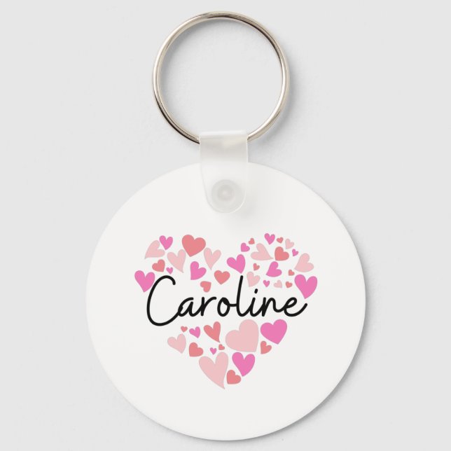 I Liebe Caroline Schlüsselanhänger (Vorderseite)