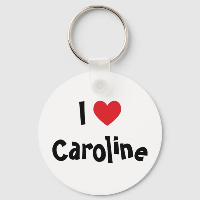 I Liebe Caroline Schlüsselanhänger (Vorderseite)