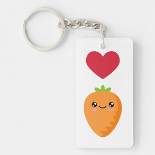 I Liebe Carrots Schlüsselanhänger
