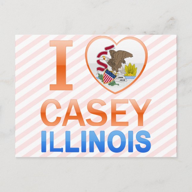 I Liebe Casey, IL Postkarte (Vorderseite)