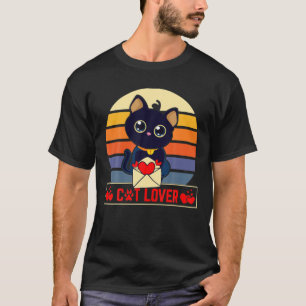 I Liebe Cat Letter Liebe Valentine's Day Heart XOX T-Shirt
