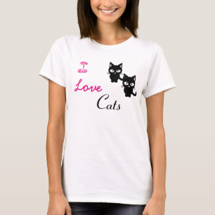 "I Liebe Cats" Frauenhanes Nano T - Shirt